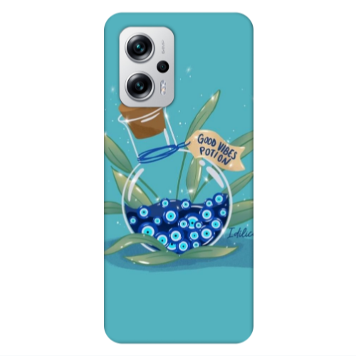 Xiaomi Poco X4 GT Good vibes potion Transparent Silicone TPU Θήκη