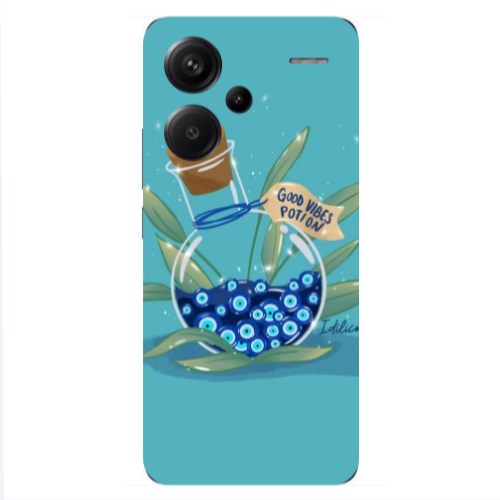 Xiaomi Redmi Note 13 Pro+ 5G  Good vibes potion Transparent Silicone TPU Θήκη