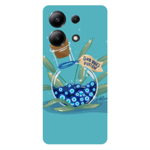Xiaomi Redmi Note 13 4G Good vibes potion Transparent Silicone TPU Θήκη