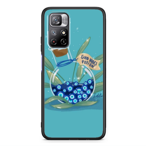 Xiaomi Poco M4 Pro 5G Good vibes potion Black Glossy Θήκη