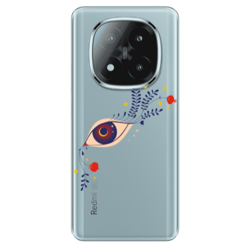 Xiaomi Redmi Note 14 Pro + 5g Flower eye Transparent Silicone TPU Θήκη
