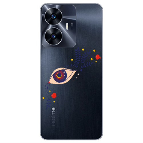 Realme Note 50 Flower eye Transparent Silicone TPU Θήκη