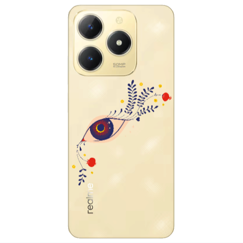 Realme C61 Flower eye Transparent Silicone TPU Θήκη
