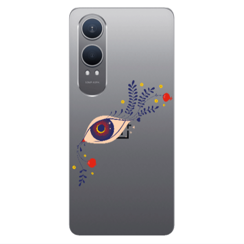Oneplus Nord Ce 4 lite Flower eye Transparent Silicone TPU Θήκη