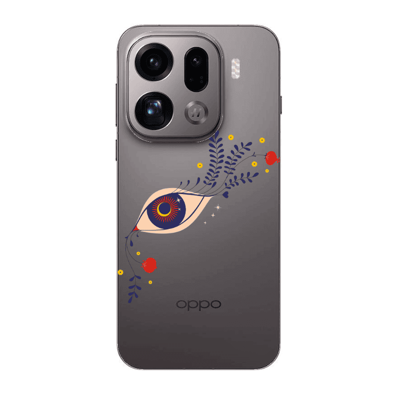 Oppo Find X9 Pro Flower eye Transparent Silicone TPU Θήκη