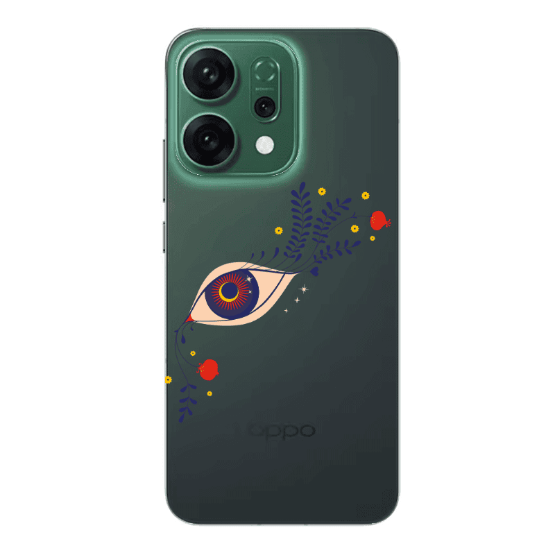 Oppo RENO 14 Flower eye Transparent Silicone TPU Θήκη