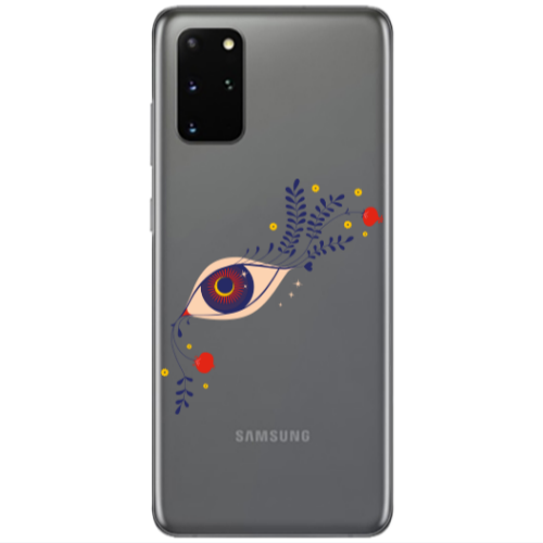 Samsung S20 Plus Flower eye Transparent Silicone TPU Θήκη