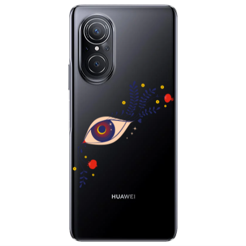 Huawei Nova 9 SE Flower eye Transparent Silicone TPU Θήκη