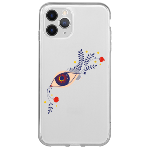 Apple iPhone 13 Pro Flower eye Transparent Silicone TPU Θήκη
