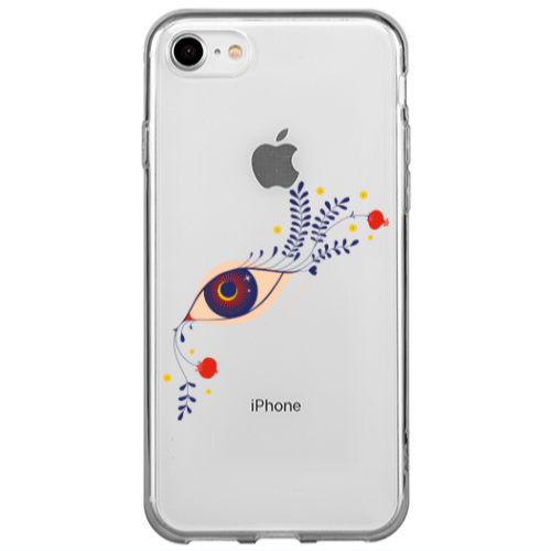 Apple iPhone 7 Flower eye Transparent Silicone TPU Θήκη