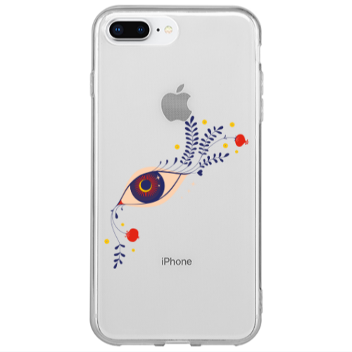 Apple iPhone 7 Plus Flower eye Transparent Silicone TPU Θήκη