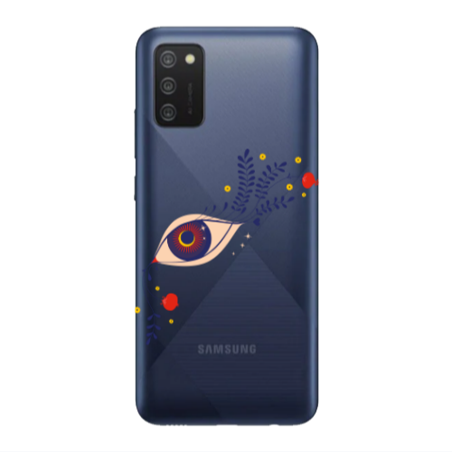 Samsung A03S Flower eye Transparent Silicone TPU Θήκη