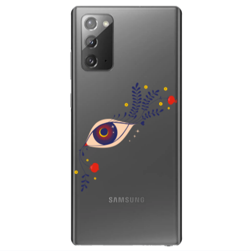 Samsung Note 20 Flower eye Transparent Silicone TPU Θήκη