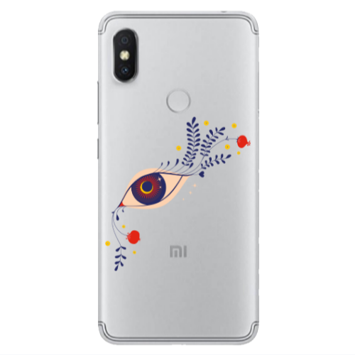 Xiaomi Redmi S2 Flower eye Transparent Silicone TPU Θήκη