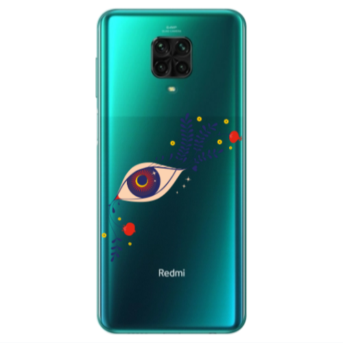 Xiaomi Redmi Note 9S Flower eye Transparent Silicone TPU Θήκη
