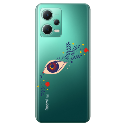 Xiaomi Redmi Note 12 Pro 5G Flower eye Transparent Silicone TPU Θήκη