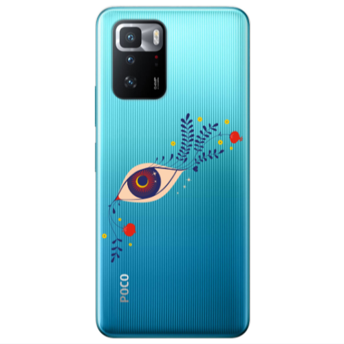 Xiaomi Poco X3 GT Flower eye Transparent Silicone TPU Θήκη