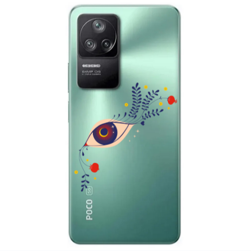 Xiaomi Poco F4 Flower eye Transparent Silicone TPU Θήκη
