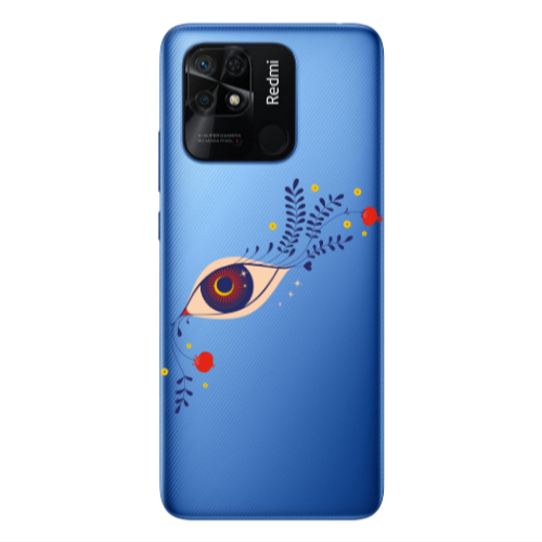 Xiaomi Poco C40 Flower eye Transparent Silicone TPU Θήκη