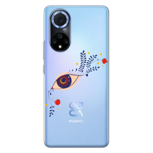 Huawei Nova 9 Flower eye Transparent Silicone TPU Θήκη