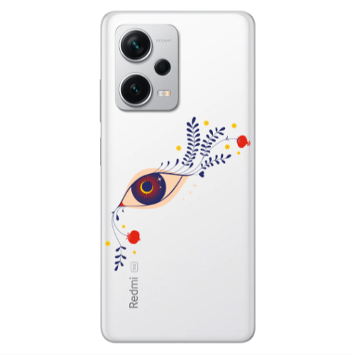 Xiaomi Redmi Note 12 5G Flower eye Transparent Silicone TPU Θήκη