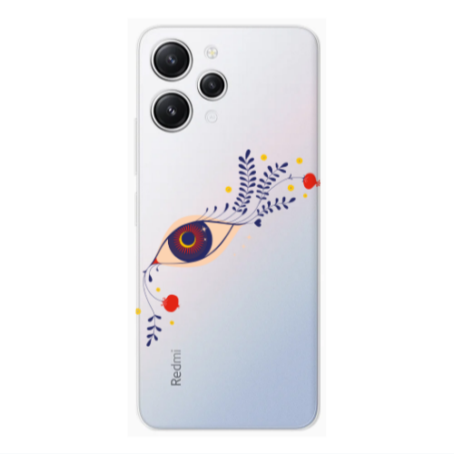 Xiaomi Redmi 12 Flower eye Transparent Silicone TPU Θήκη