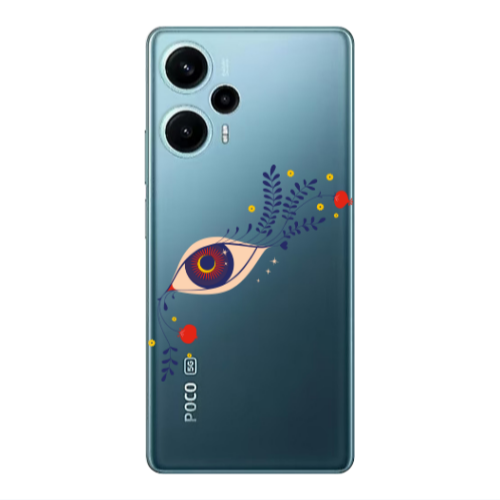 Xiaomi Poco F5 Flower eye Transparent Silicone TPU Θήκη