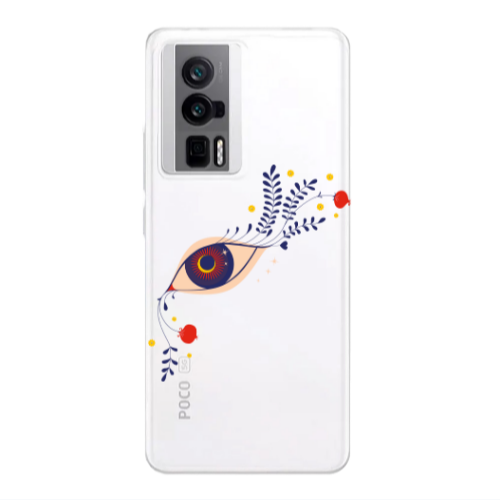 Xiaomi Poco F5 Pro Flower eye Transparent Silicone TPU Θήκη