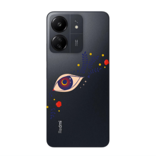 Xiaomi Redmi 13C Flower eye Transparent Silicone TPU Θήκη