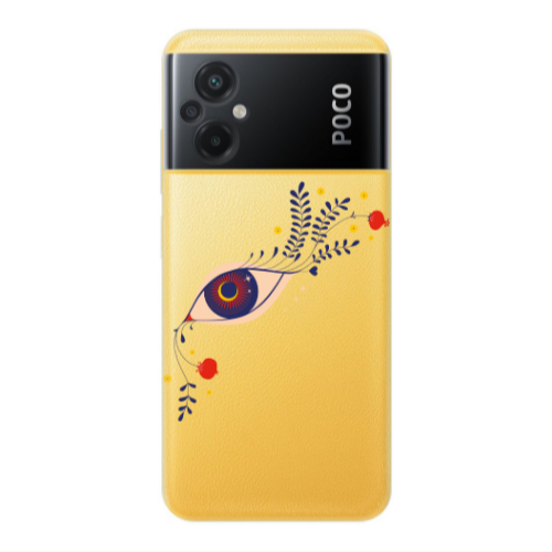 Xiaomi Poco M5 Flower eye Transparent Silicone TPU Θήκη