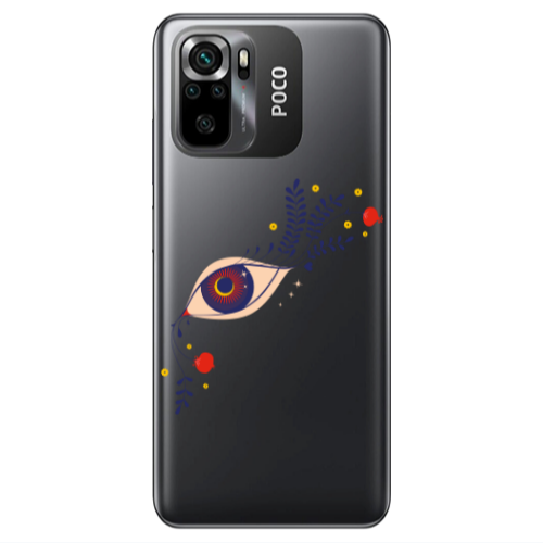 Xiaomi Poco M5 s Flower eye Transparent Silicone TPU Θήκη