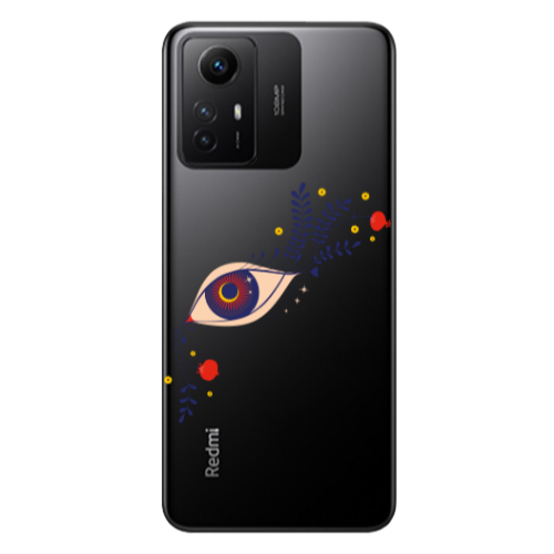 Xiaomi Redmi Note 12s Flower eye Transparent Silicone TPU Θήκη
