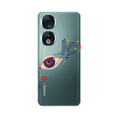 Honor 90 5G Flower eye Transparent Silicone TPU Θήκη