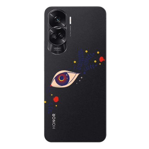 Honor 90 Lite 5G Flower eye Transparent Silicone TPU Θήκη