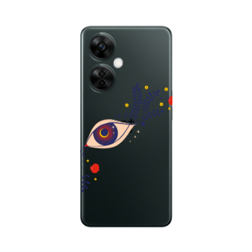 Oneplus Nord CE 3 Lite 5G Flower eye Transparent Silicone TPU Θήκη