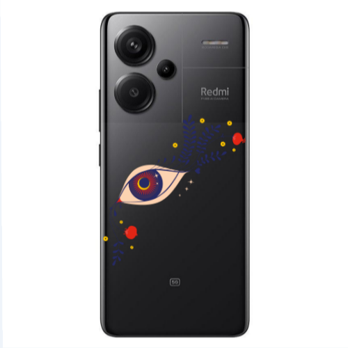 Xiaomi Redmi Note 13 Pro+ 5G  Flower eye Transparent Silicone TPU Θήκη