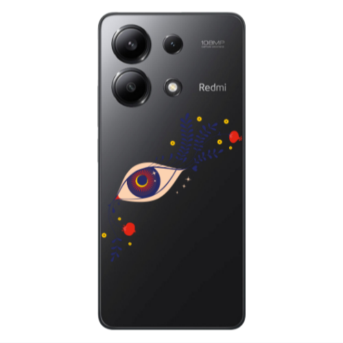 Xiaomi Redmi Note 13 4G Flower eye Transparent Silicone TPU Θήκη