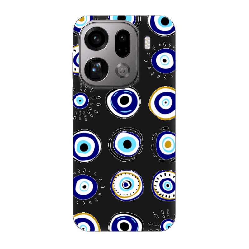 Oppo Find X9 Pro Beads Black Colored Silicone TPU Θήκη