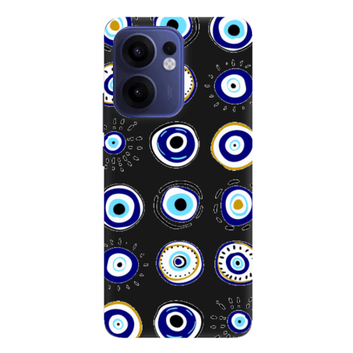 Oppo Reno13 FS Beads Black Colored Silicone TPU Θήκη