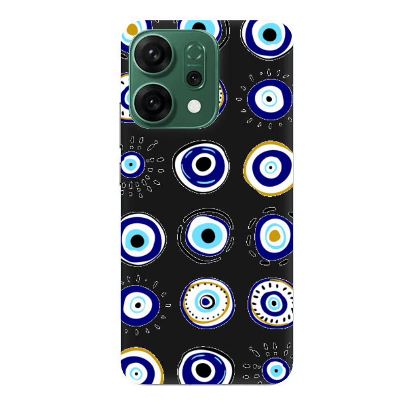 Oppo RENO 14 Beads Black Colored Silicone TPU Θήκη