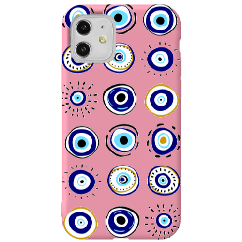 Apple iPhone 11  Beads Pink Colored Silicone TPU Θήκη