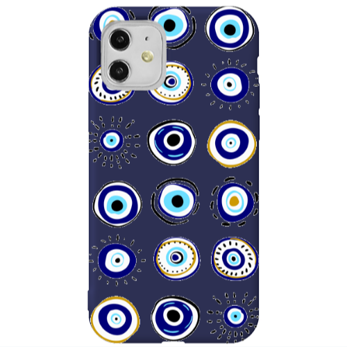 Apple iPhone 11  Beads Dark blue Colored Silicone TPU Θήκη