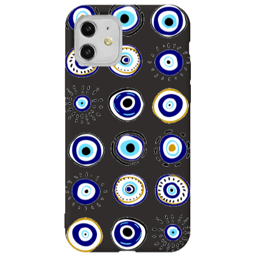 Apple iPhone 11  Beads Black Colored Silicone TPU Θήκη