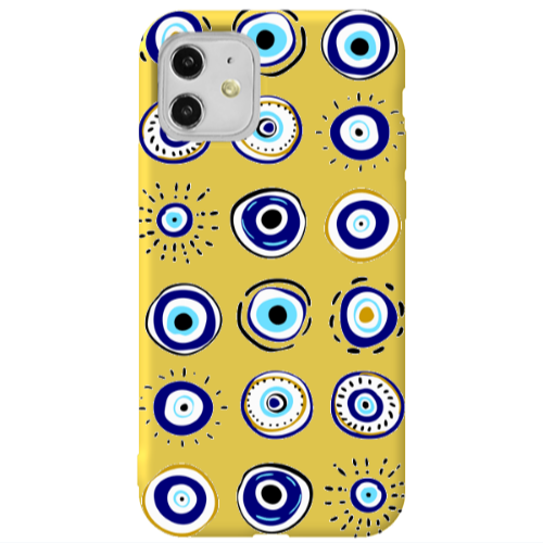 Apple iPhone 11  Beads Yellow Colored Silicone TPU Θήκη