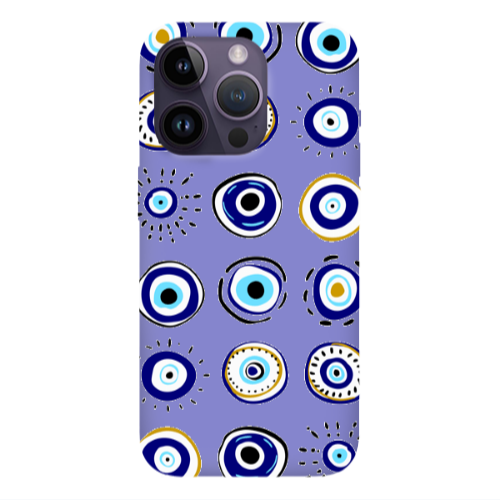 Apple iPhone 14 Pro  Beads Purple Colored Silicone TPU Θήκη