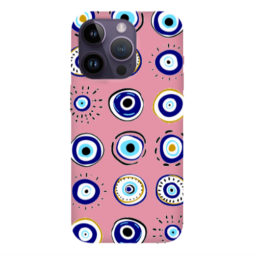 Apple iPhone 14 Pro  Beads Pink Colored Silicone TPU Θήκη