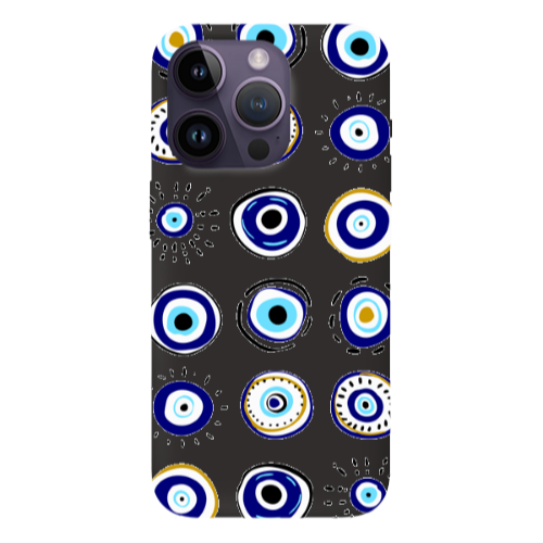 Apple iPhone 14 Pro  Beads Black Colored Silicone TPU Θήκη