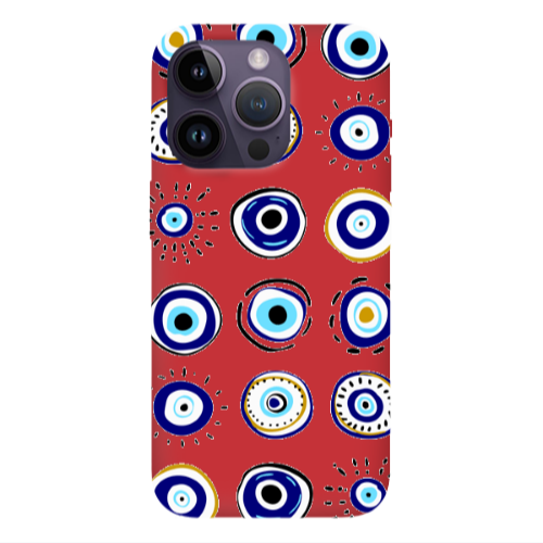 Apple iPhone 14 Pro Max Beads Red Colored Silicone TPU Θήκη