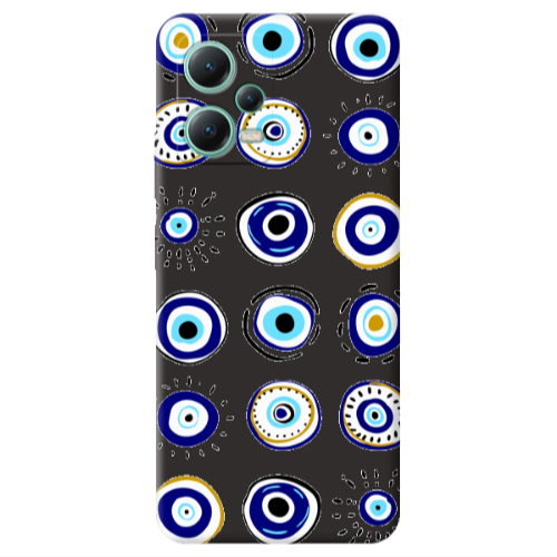 Xiaomi Redmi Note 12 Pro 5G Beads Black Colored Silicone TPU Θήκη