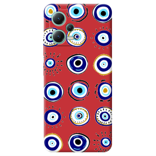 Xiaomi Redmi Note 12 Pro 5G Beads Red Colored Silicone TPU Θήκη